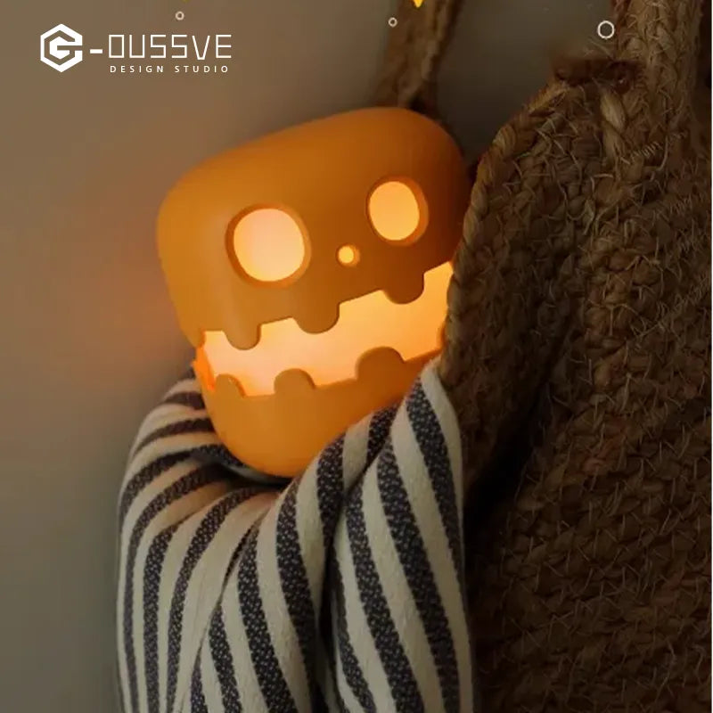 🎃 Pompoen Nachtlampje - Oplaadbare Halloween Lamp 🔋 Perfect Halloween Decoratie Cadeau 🎁