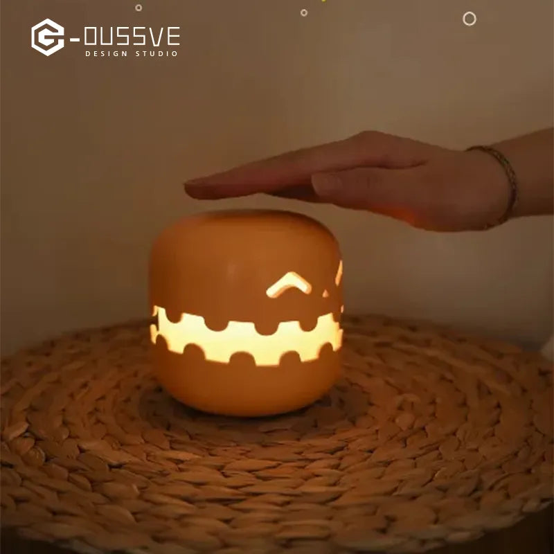 🎃 Pompoen Nachtlampje - Oplaadbare Halloween Lamp 🔋 Perfect Halloween Decoratie Cadeau 🎁