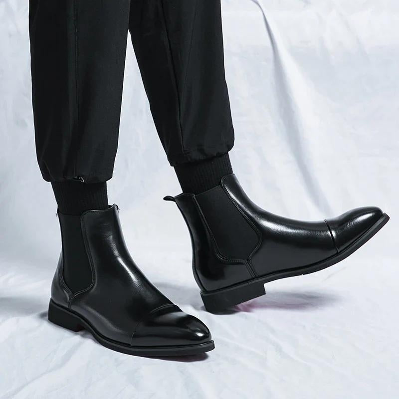 Ruzzo™ | Leren Chelsea Boots