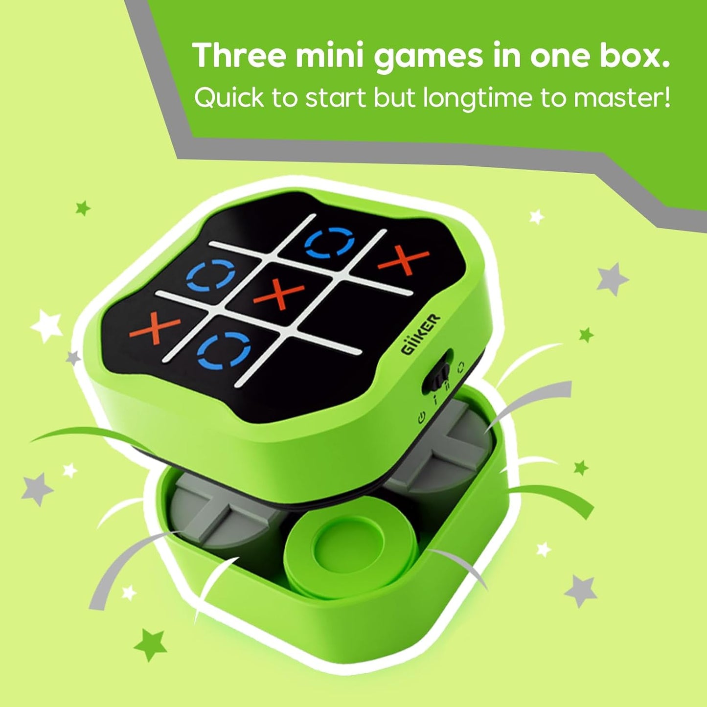 GiiKER Tic Tac Toe Bolt Game (3-in-1 Game)