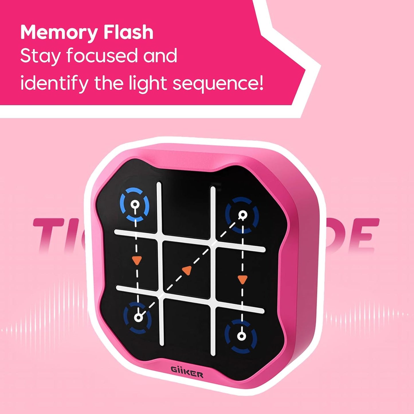 GiiKER Tic Tac Toe Bolt Game (3-in-1 Game)