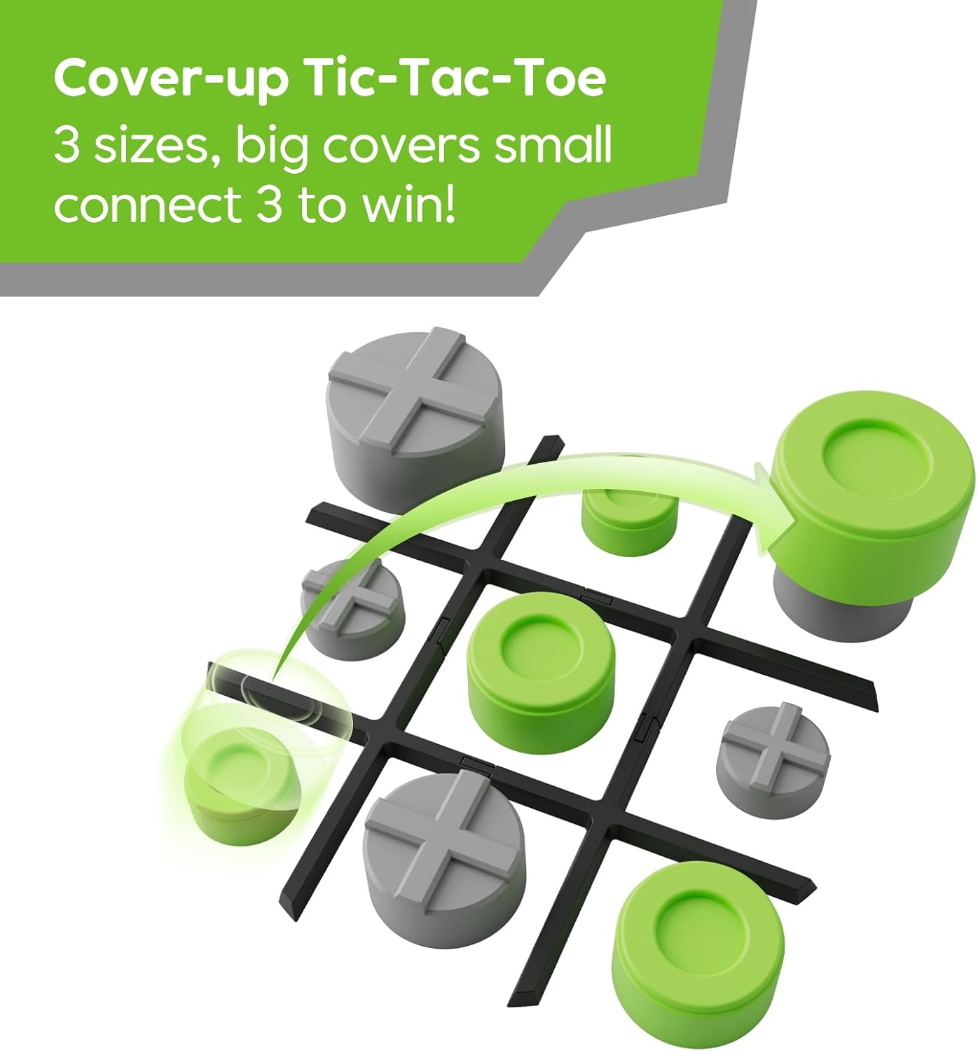 GiiKER Tic Tac Toe Bolt Game (3-in-1 Game)