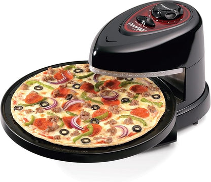 🍕 Presto Pizzazz Plus Roterende Oven – Perfecte Pizza, Snel! + Gratis Pizzareceptenboek 📕